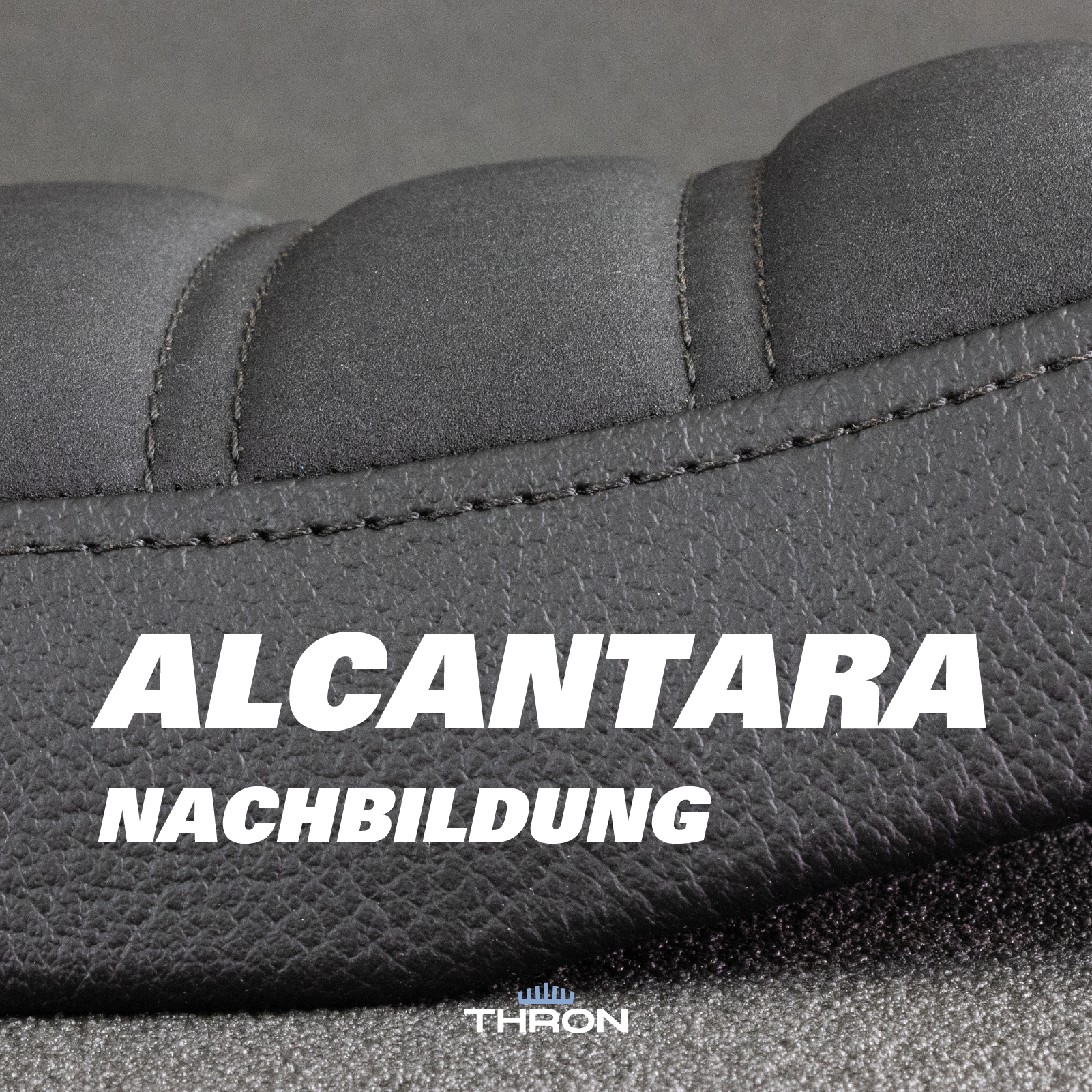 Sitzbank Alcantara keilig flach ala Polster Ben S51 S50 schwarz